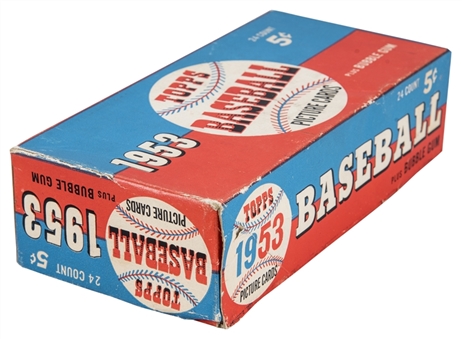 1953 Topps Baseball Five-Cent Display Box – "Dated" Version